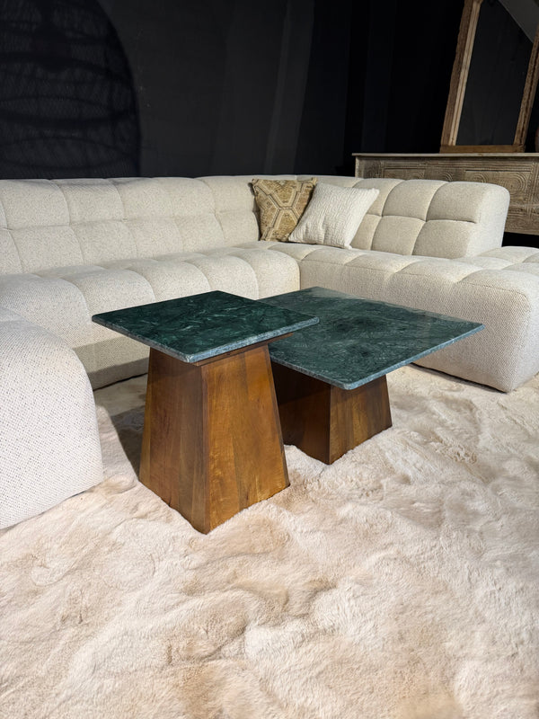 Salontafelset Candolim groen marmer