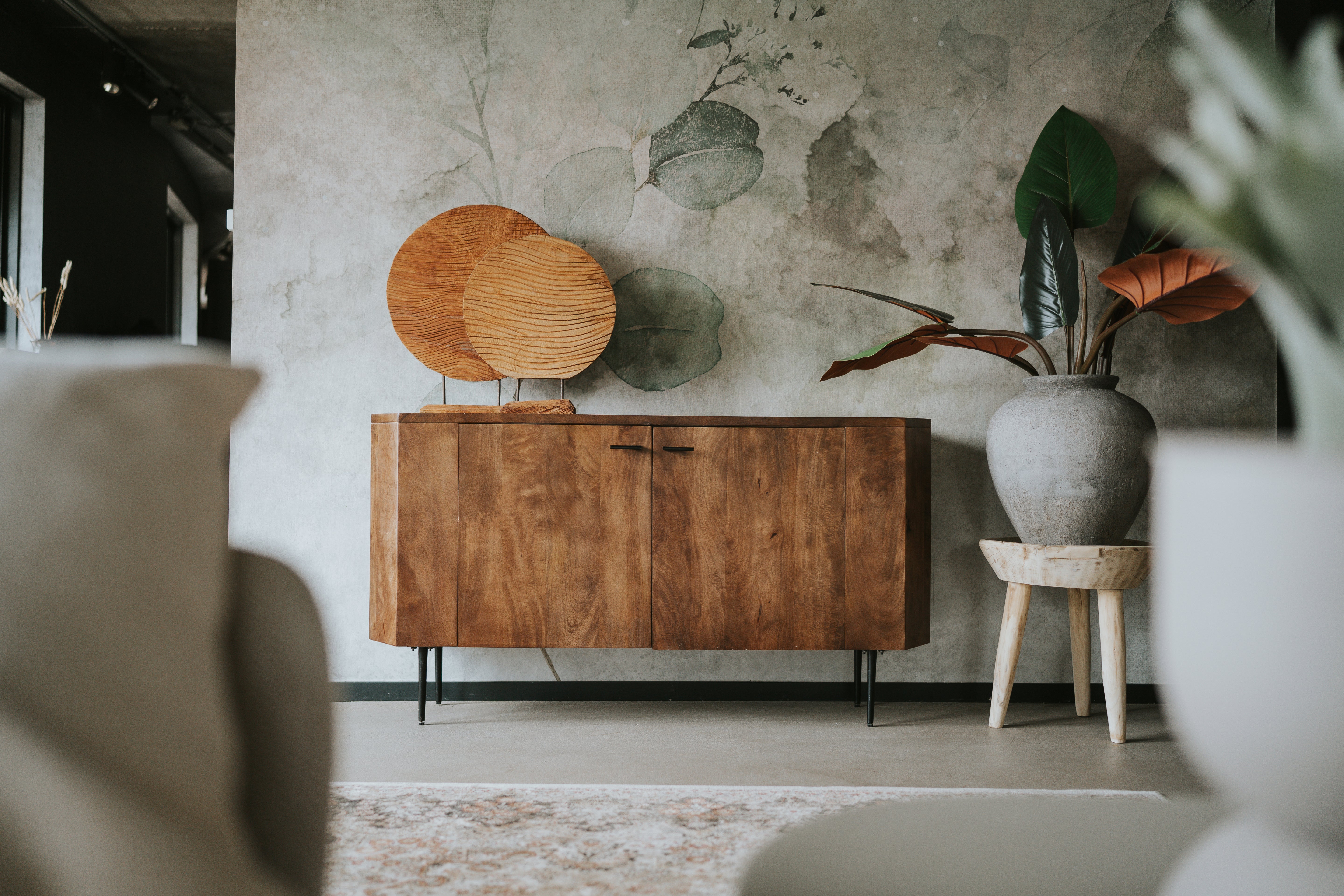 Dressoir Scandinavische stijl Candolim met marmer 150 cm