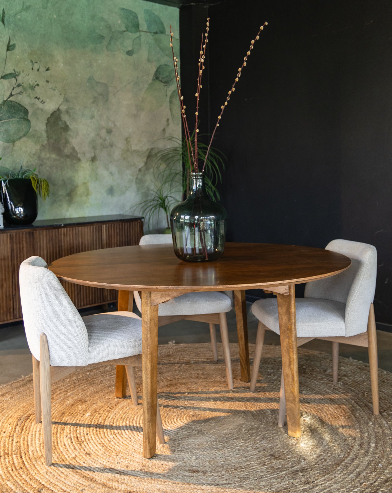 Ronde eettafel vintage stijl Candolim 140 cm