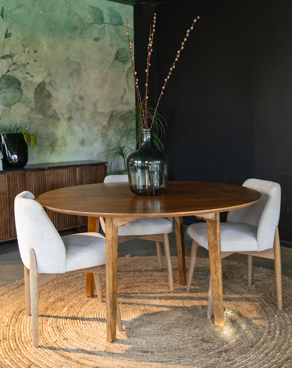 Ronde eettafel vintage stijl Candolim 140 cm
