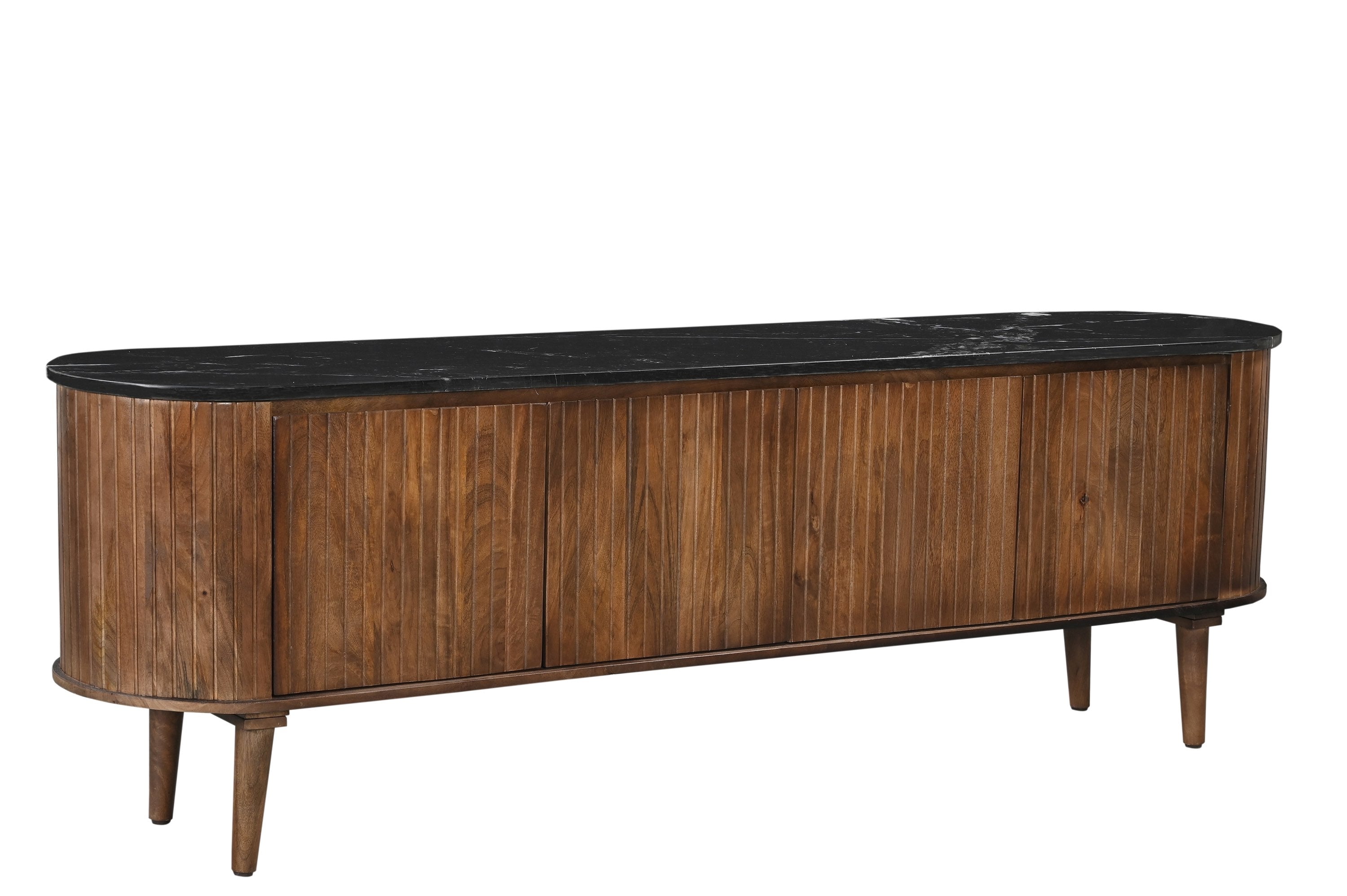 Televisiemeubel vintage stijl walnoot Anjuna 200 cm