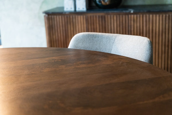 Ronde eettafel walnoot Agonda 150 cm