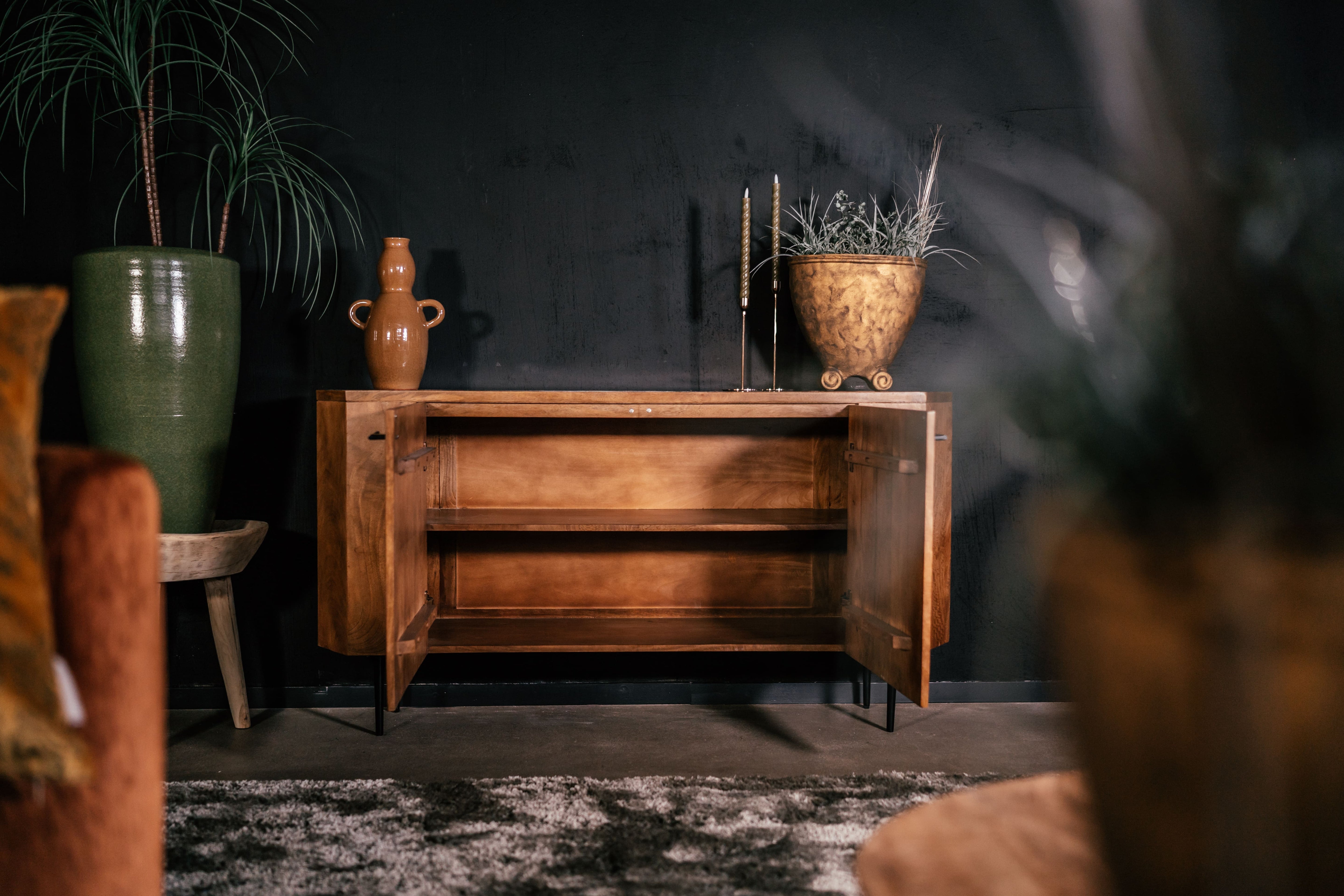 Dressoir Scandinavische stijl Candolim met marmer 150 cm