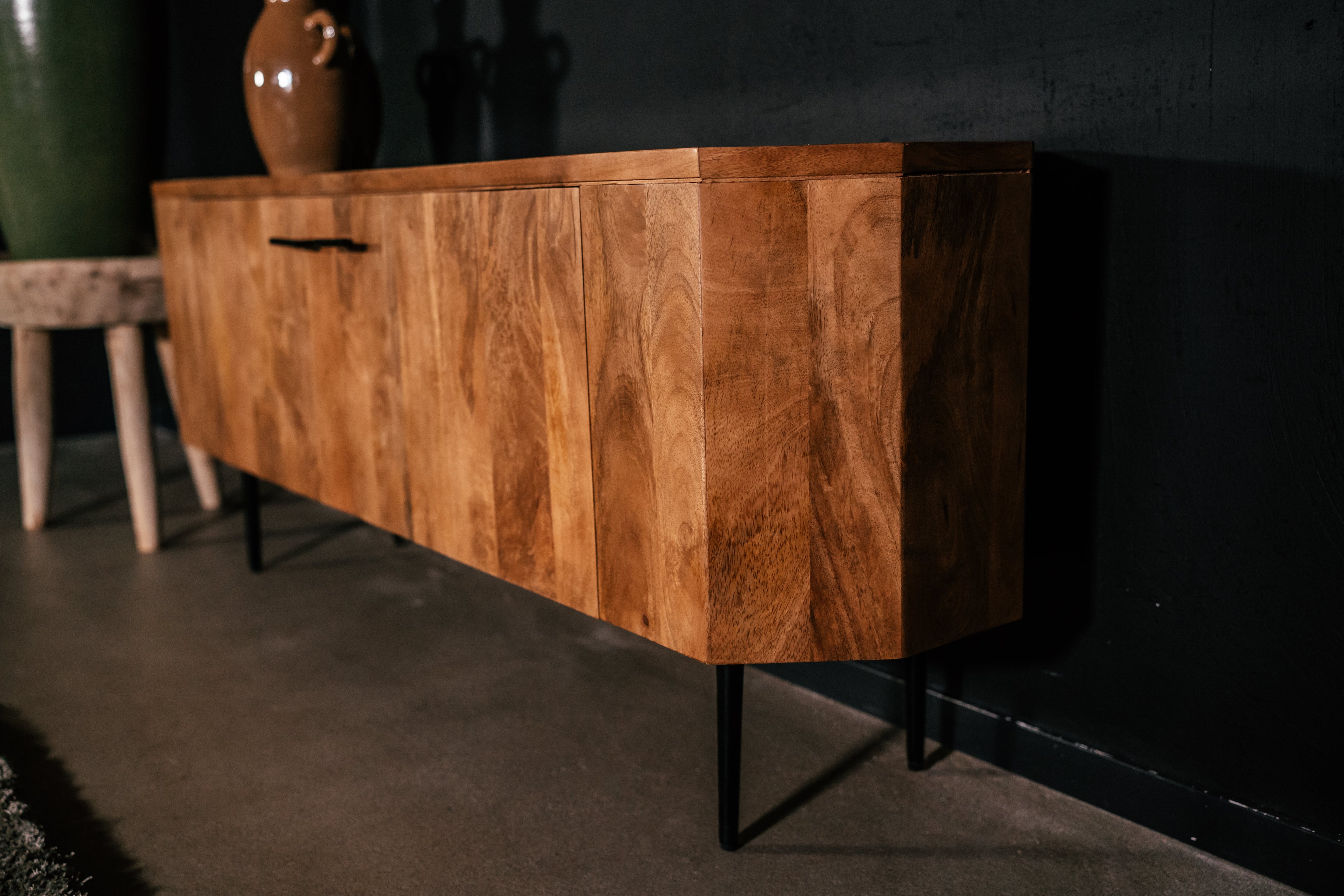 Televisiemeubel Scandinavische stijl Candolim met marmer 150 cm