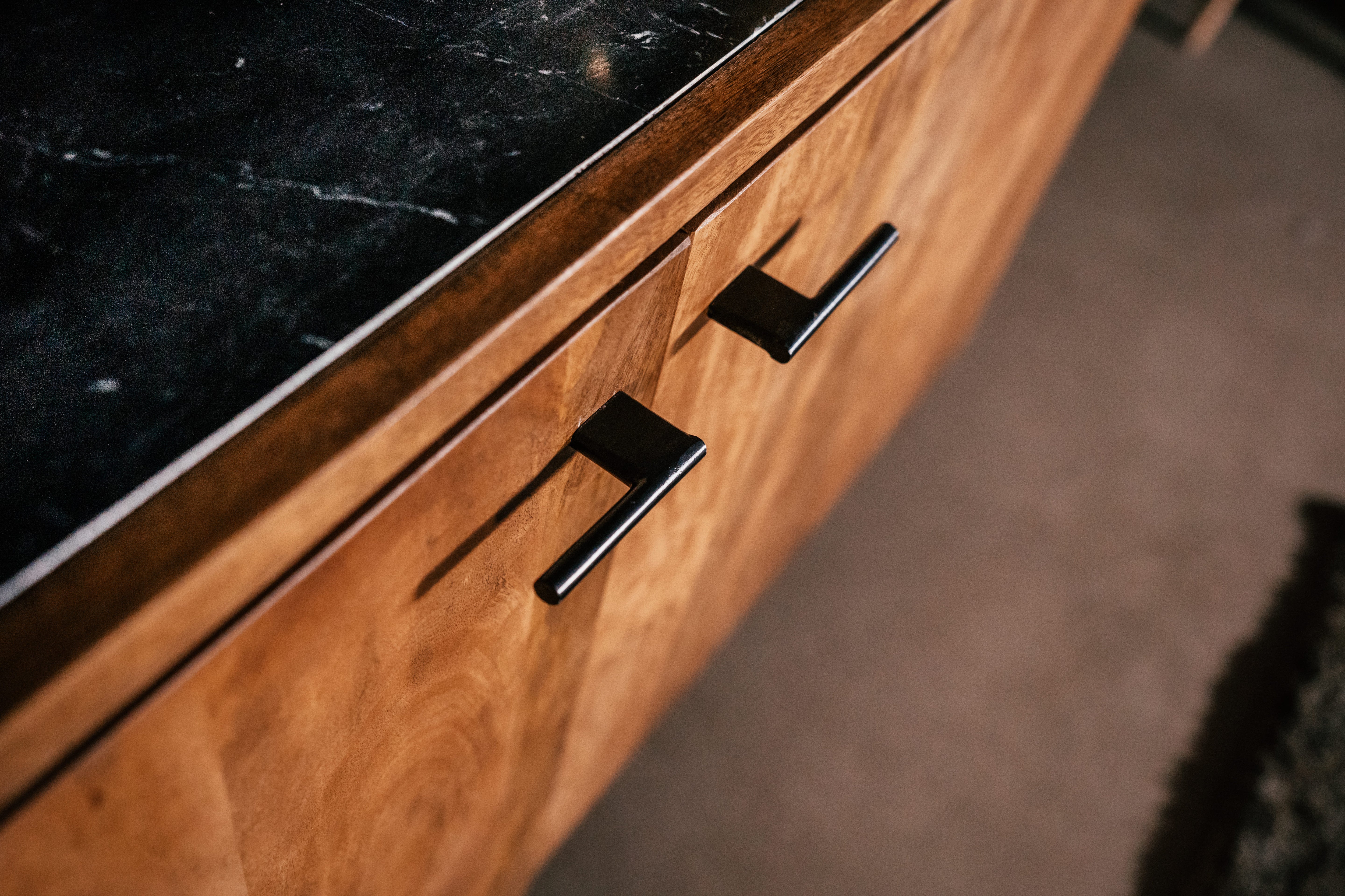 Dressoir Scandinavische stijl Candolim met marmer 150 cm