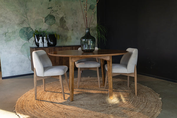 Ronde eettafel vintage stijl Candolim 140 cm
