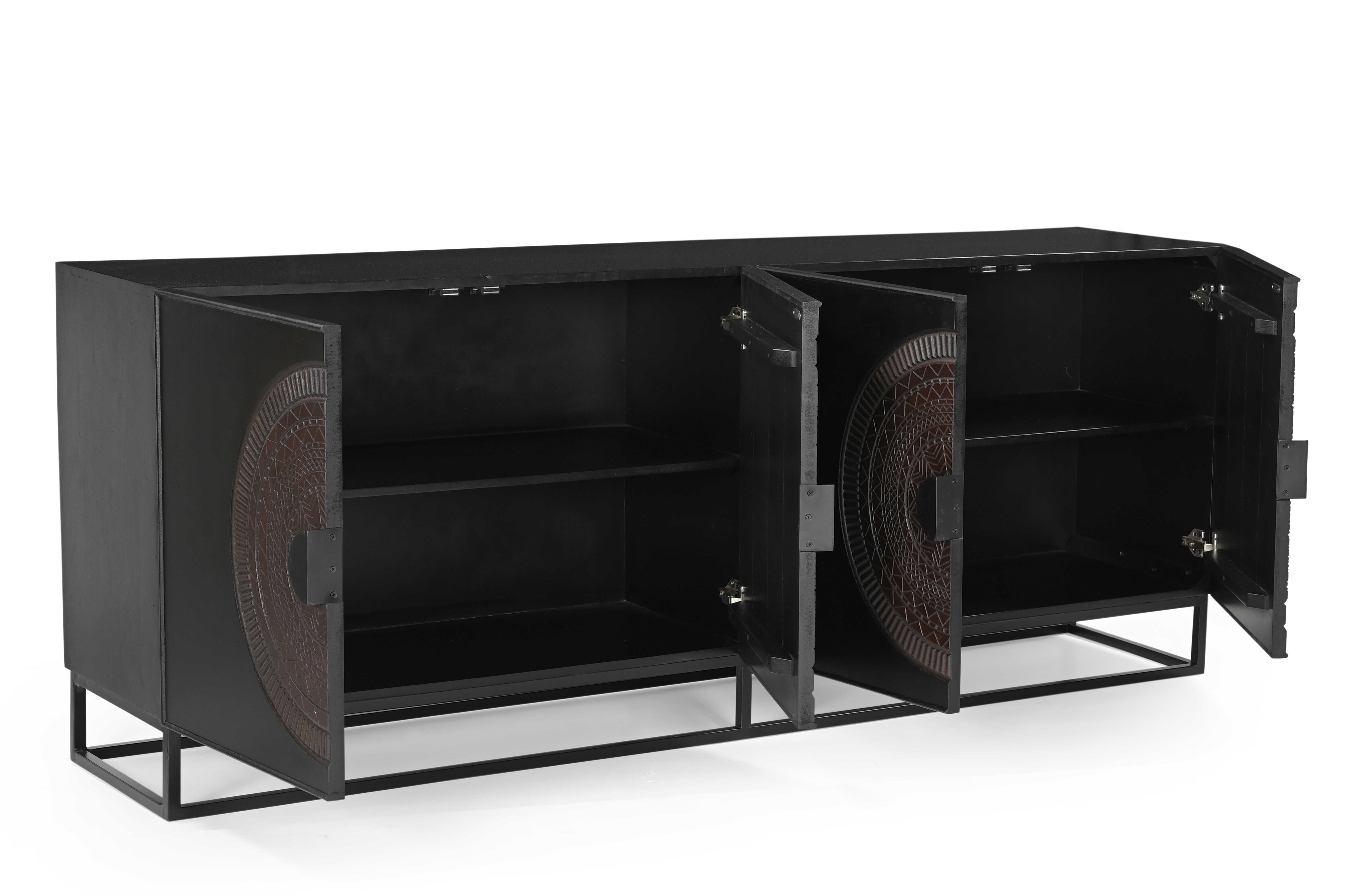 Dressoir met houtsnijwerk Sofia 200 cm