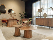 Salvator coffee table in 80 cm light wood