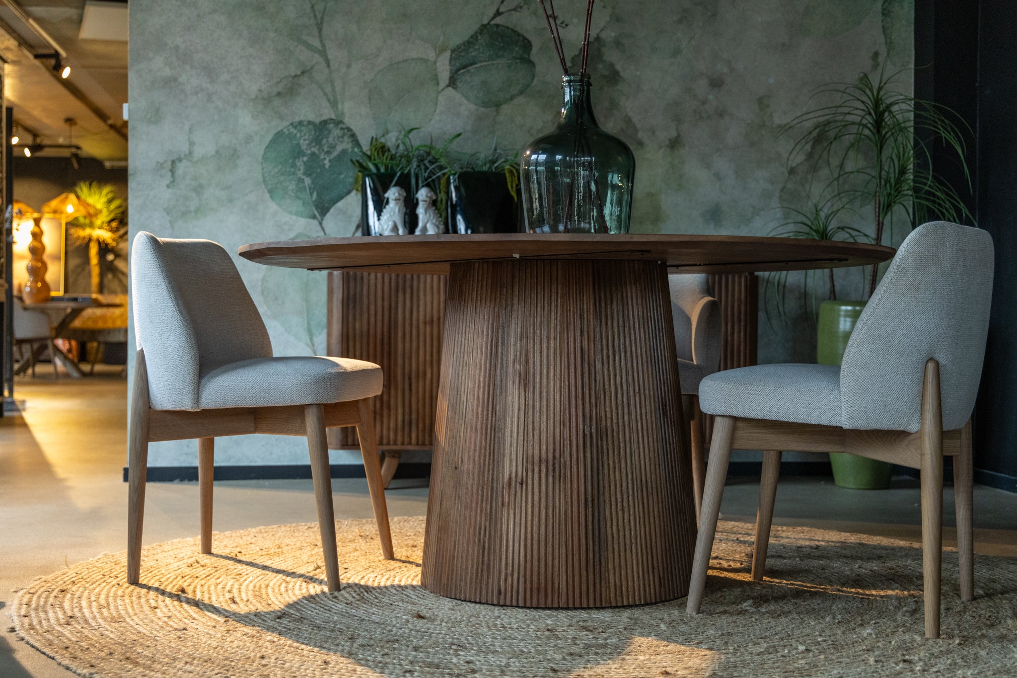 Ronde eettafel walnoot Agonda 150 cm