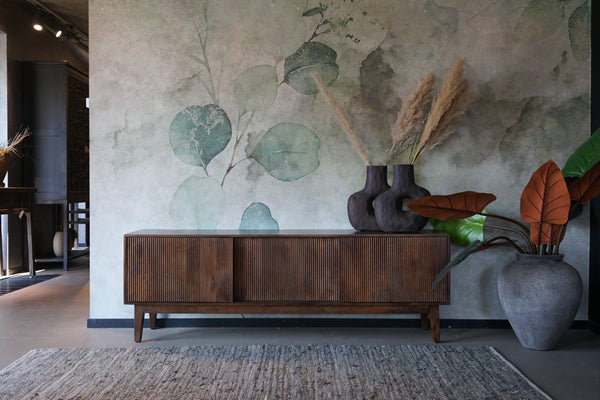 Japandi stijl televisiemeubel walnoot Agonda 180 cm