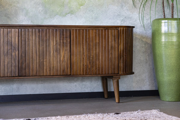 Televisiemeubel vintage stijl walnoot Anjuna 200 cm