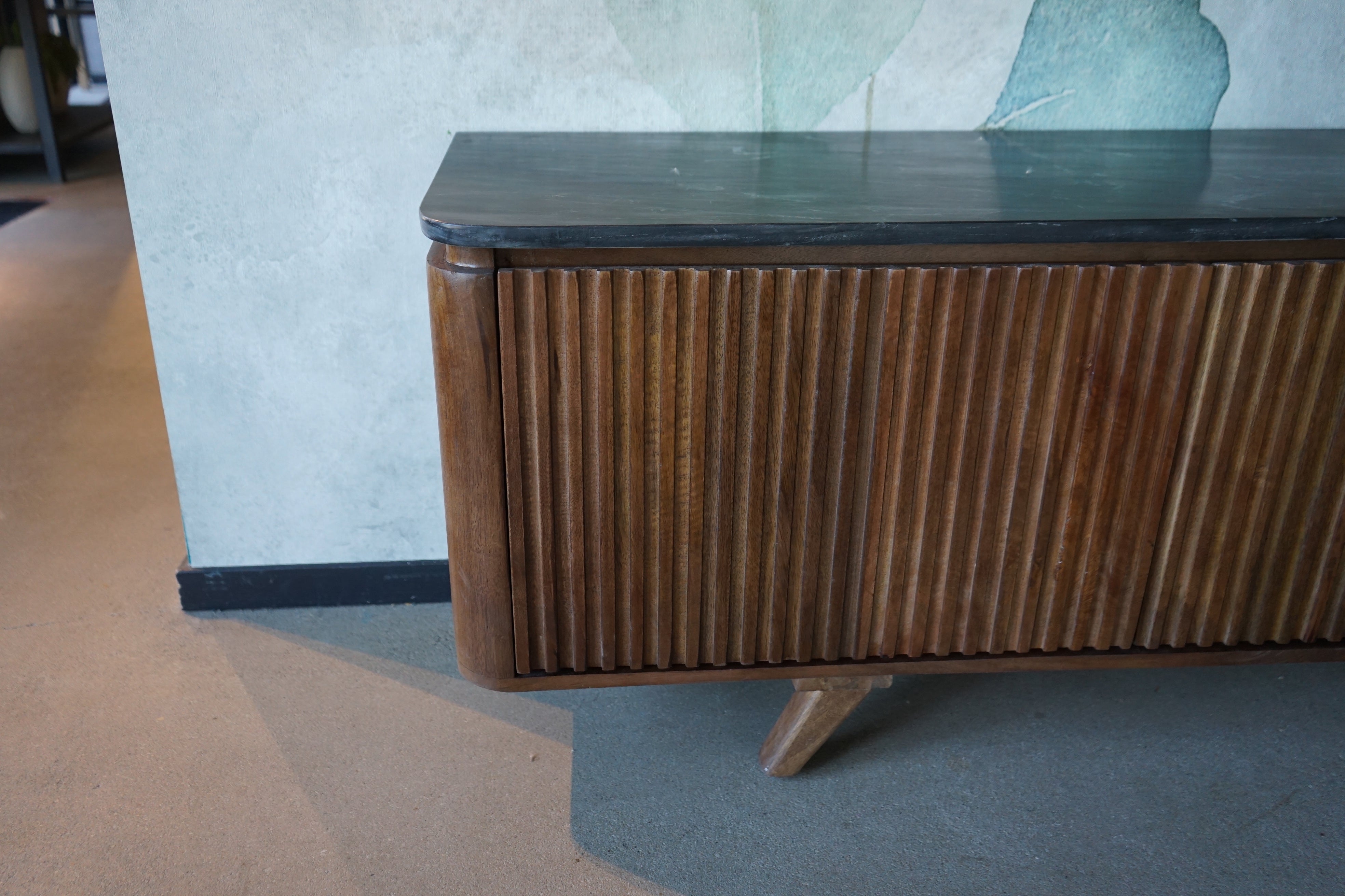 Televisiemeubel vintage stijl met marmer Mahindra 180cm