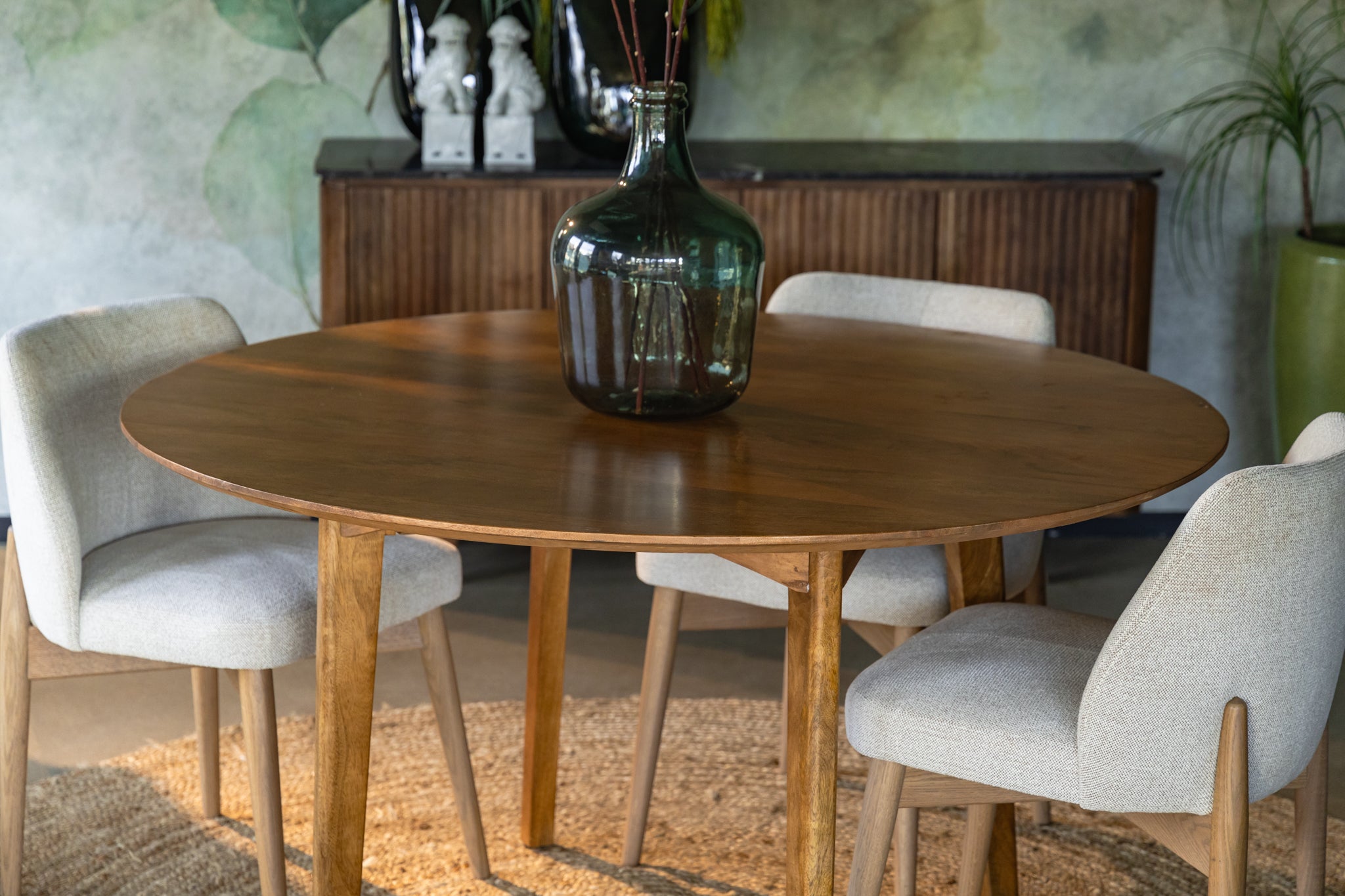 Ronde eettafel vintage stijl Candolim 140 cm