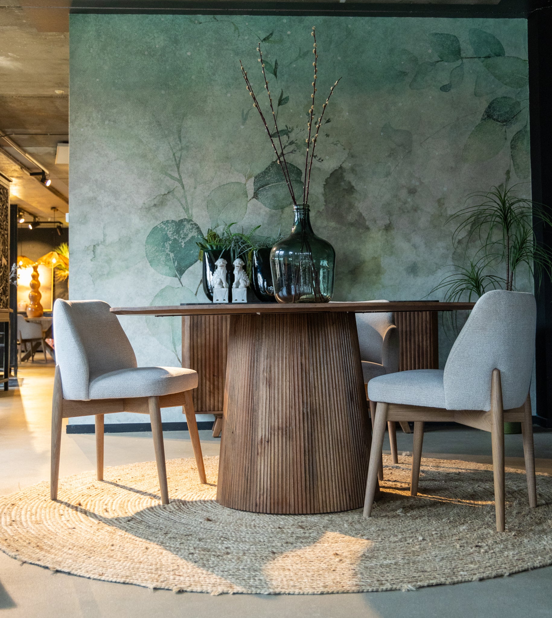 Ronde eettafel walnoot Agonda 150 cm