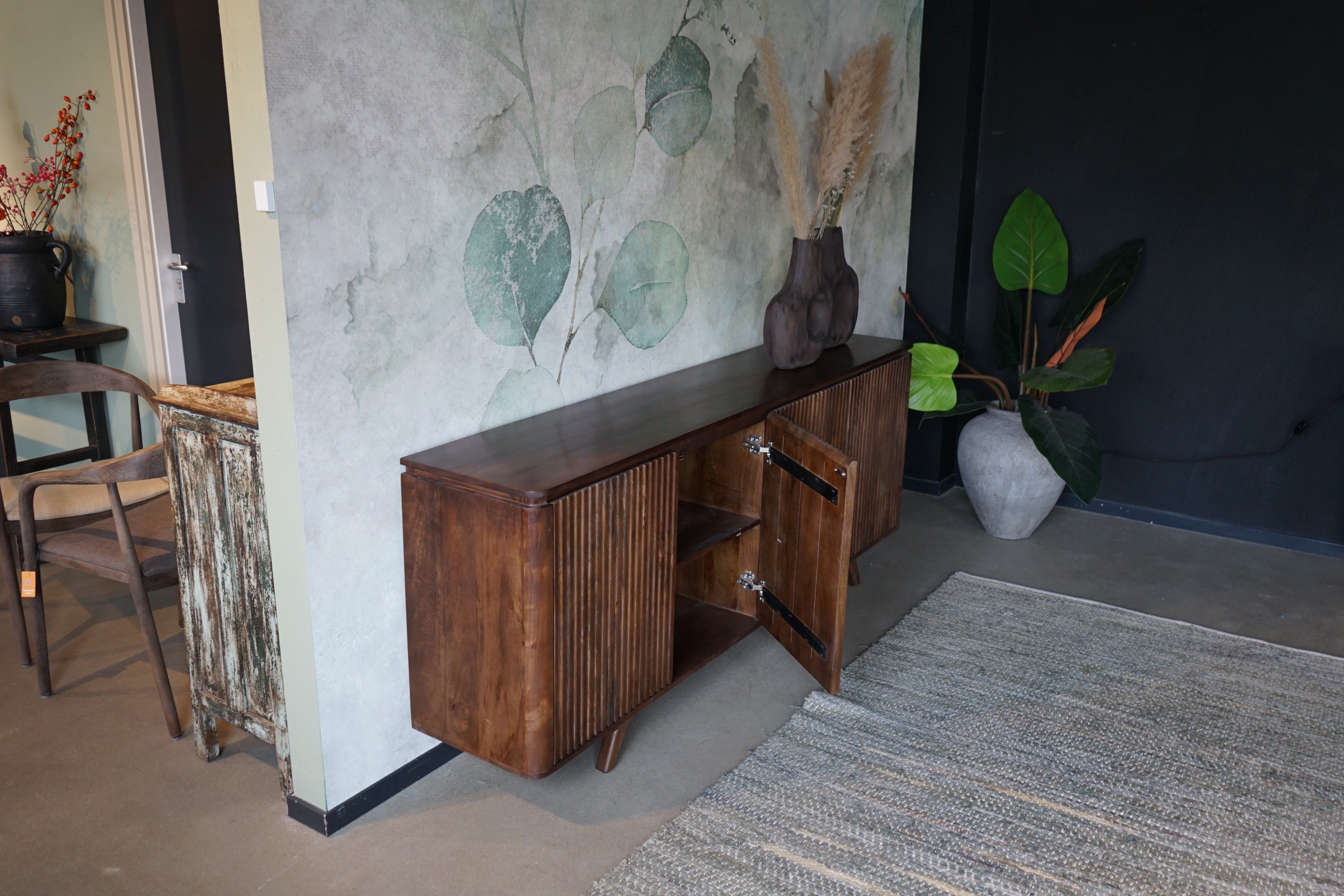 Dressoir vintage stijl Mahindra 160 cm