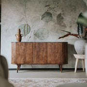 Anjuna vintage walnut sideboard with marble 160 cm