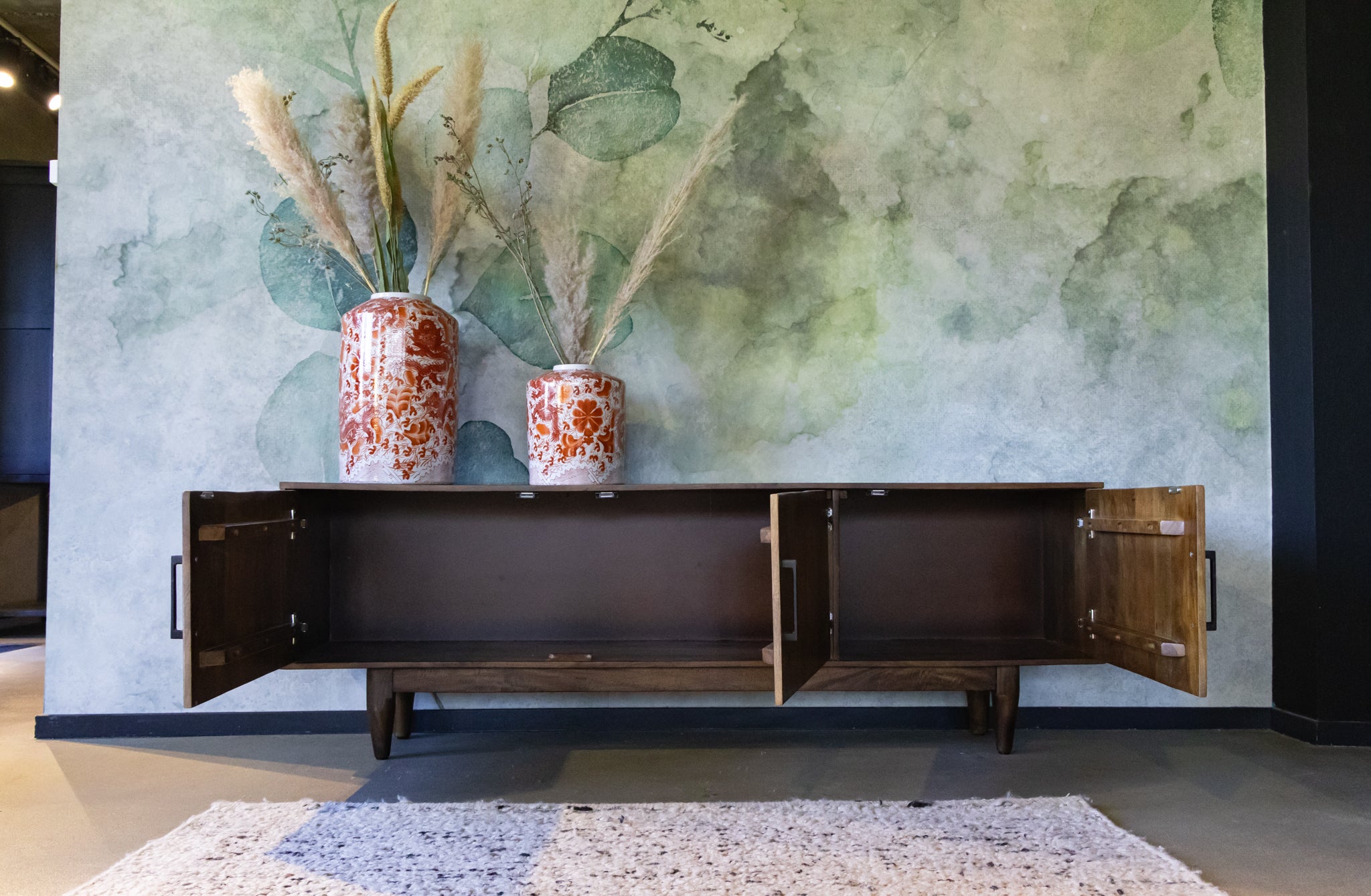 Televisiemeubel Evia vintage stijl walnoot kleur 180 cm