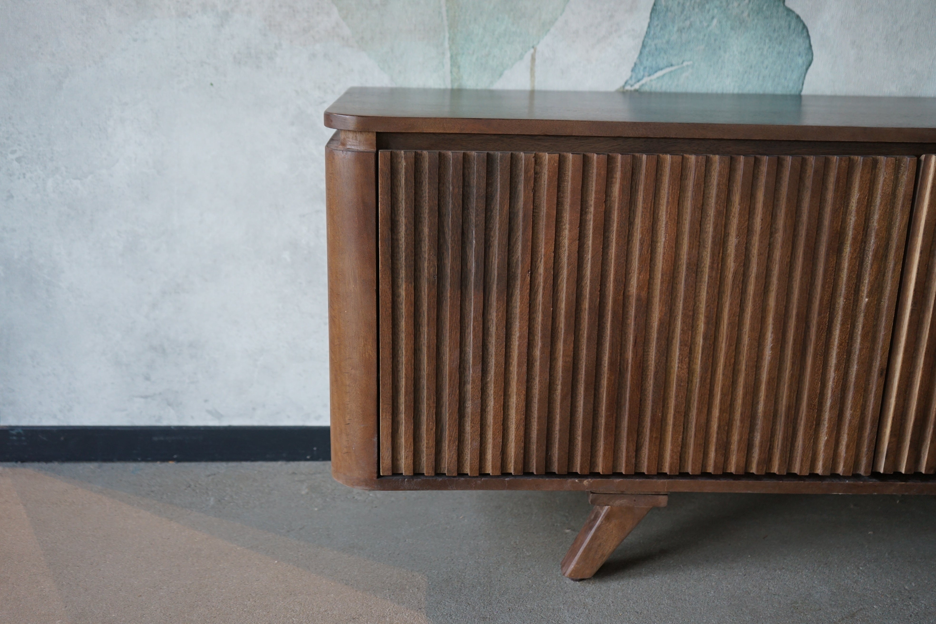 Televisiemeubel vintage stijl met marmer Mahindra 180cm