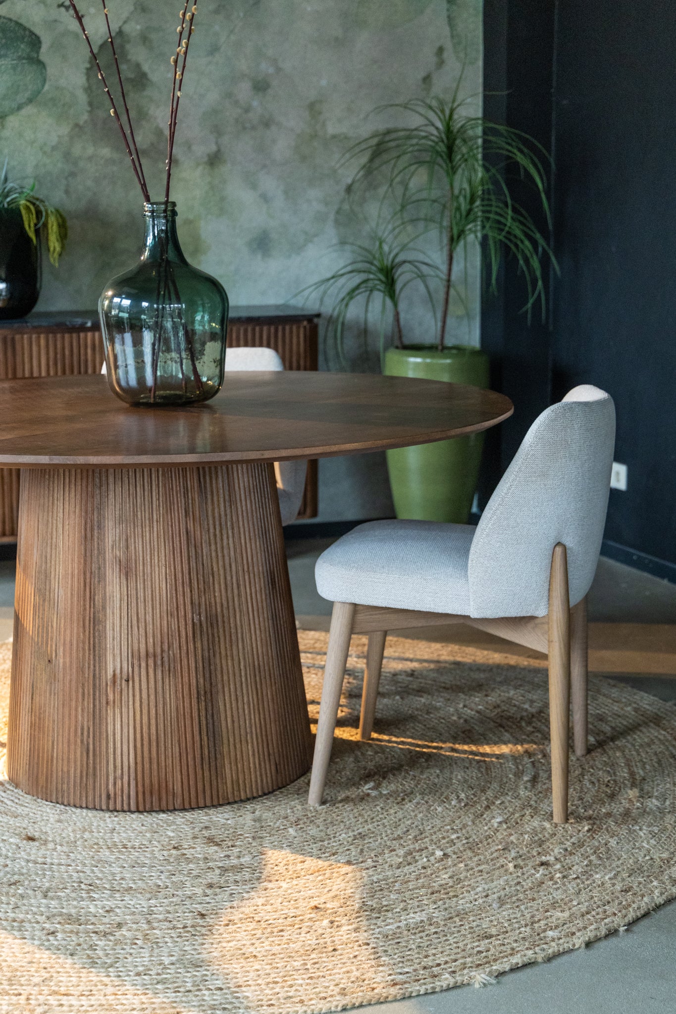 Ronde eettafel walnoot Agonda 150 cm