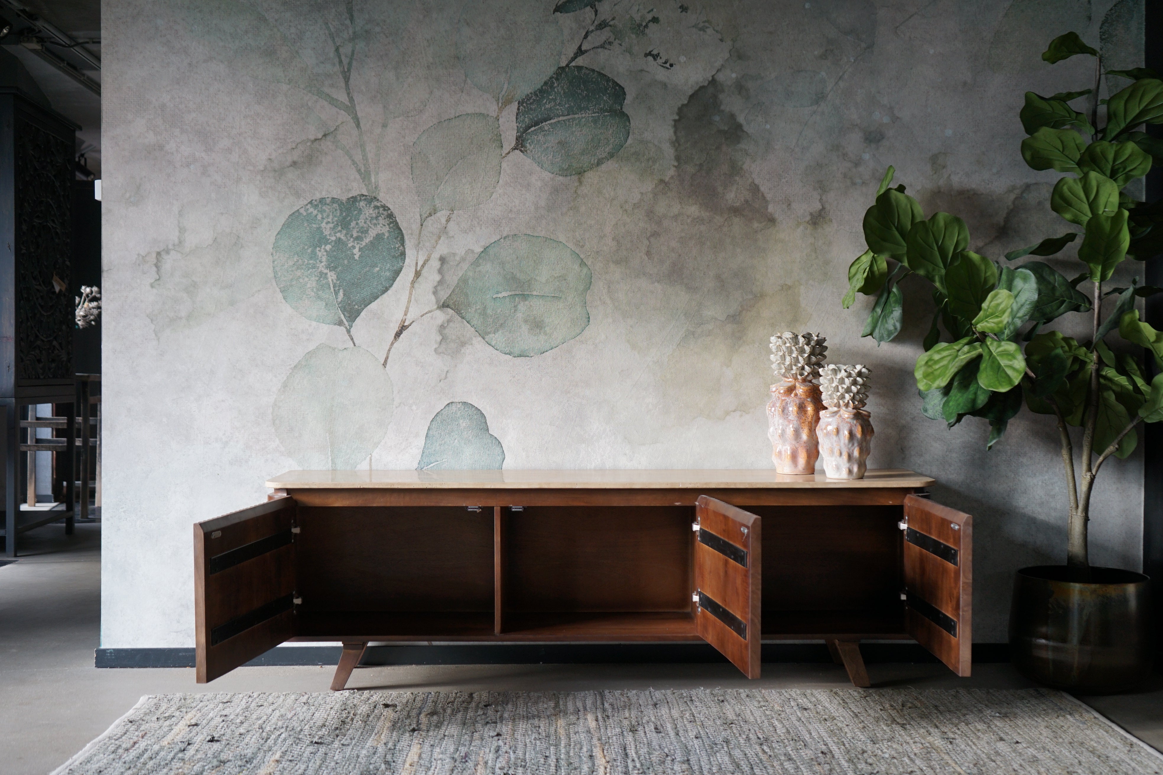 TV cabinet Mahindra travertine 180cm