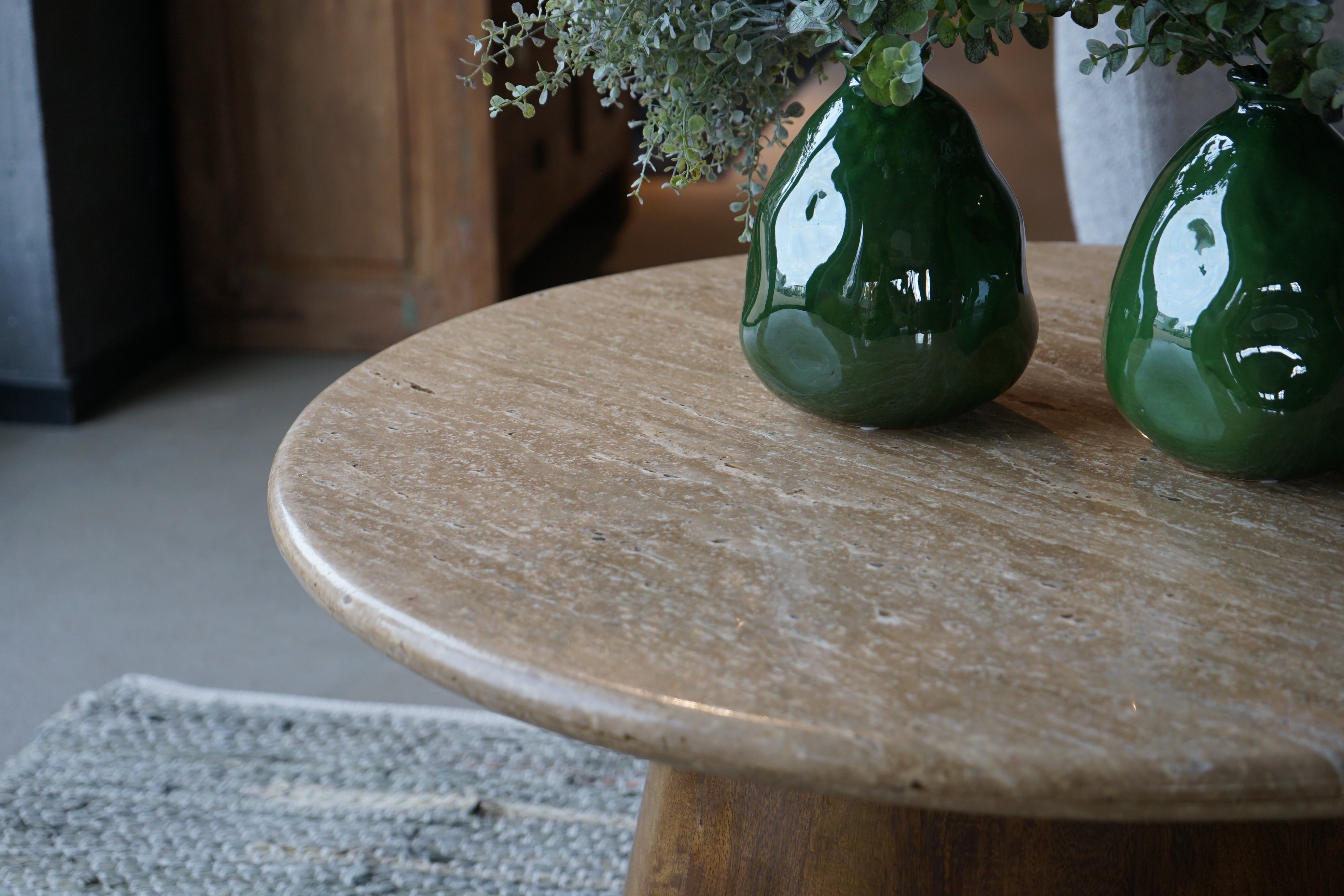 Salontafel Colva travertine rond 80 cm