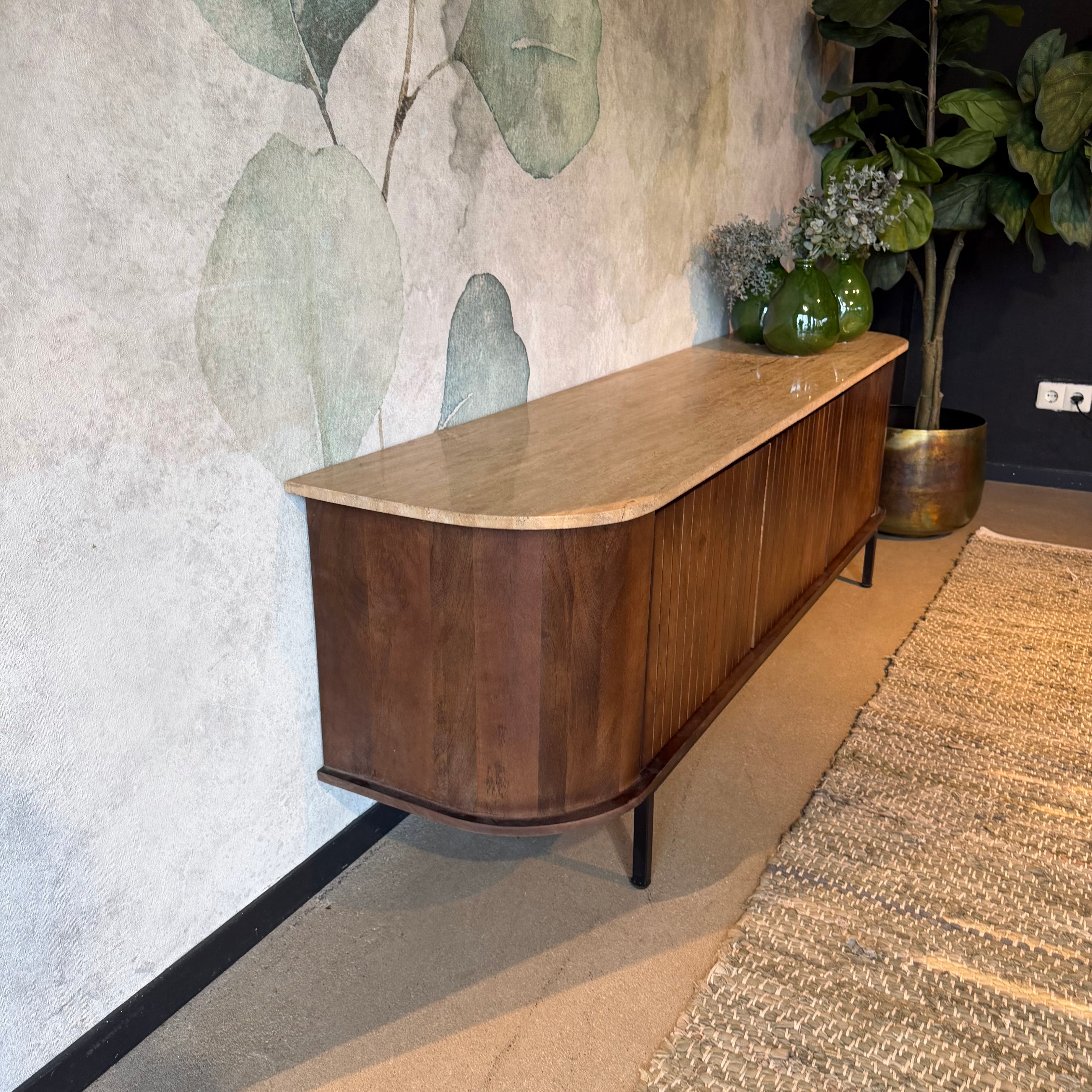 Tv meubel Tirlot 170cm travertin top