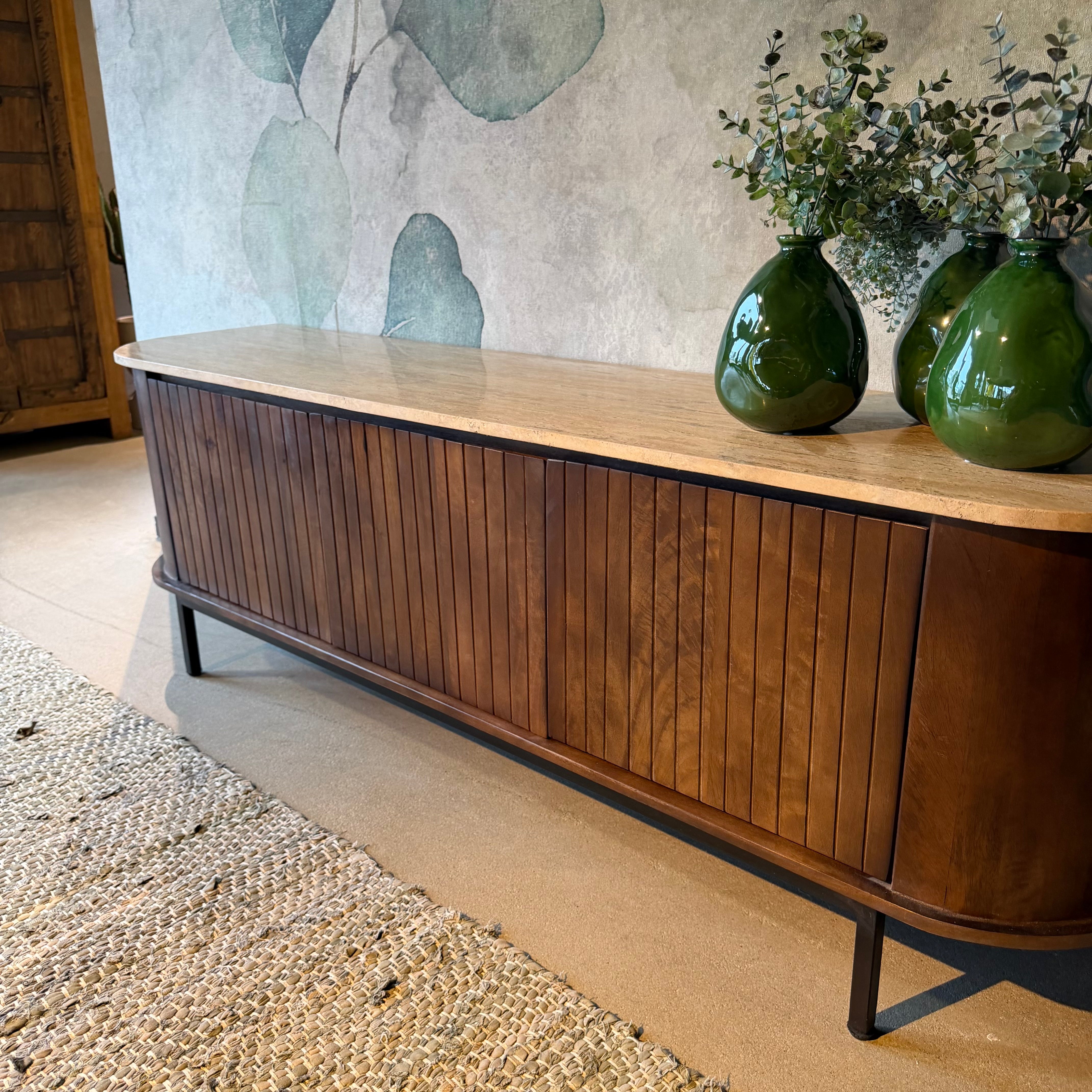 Tv meubel Tirlot 170cm travertin top