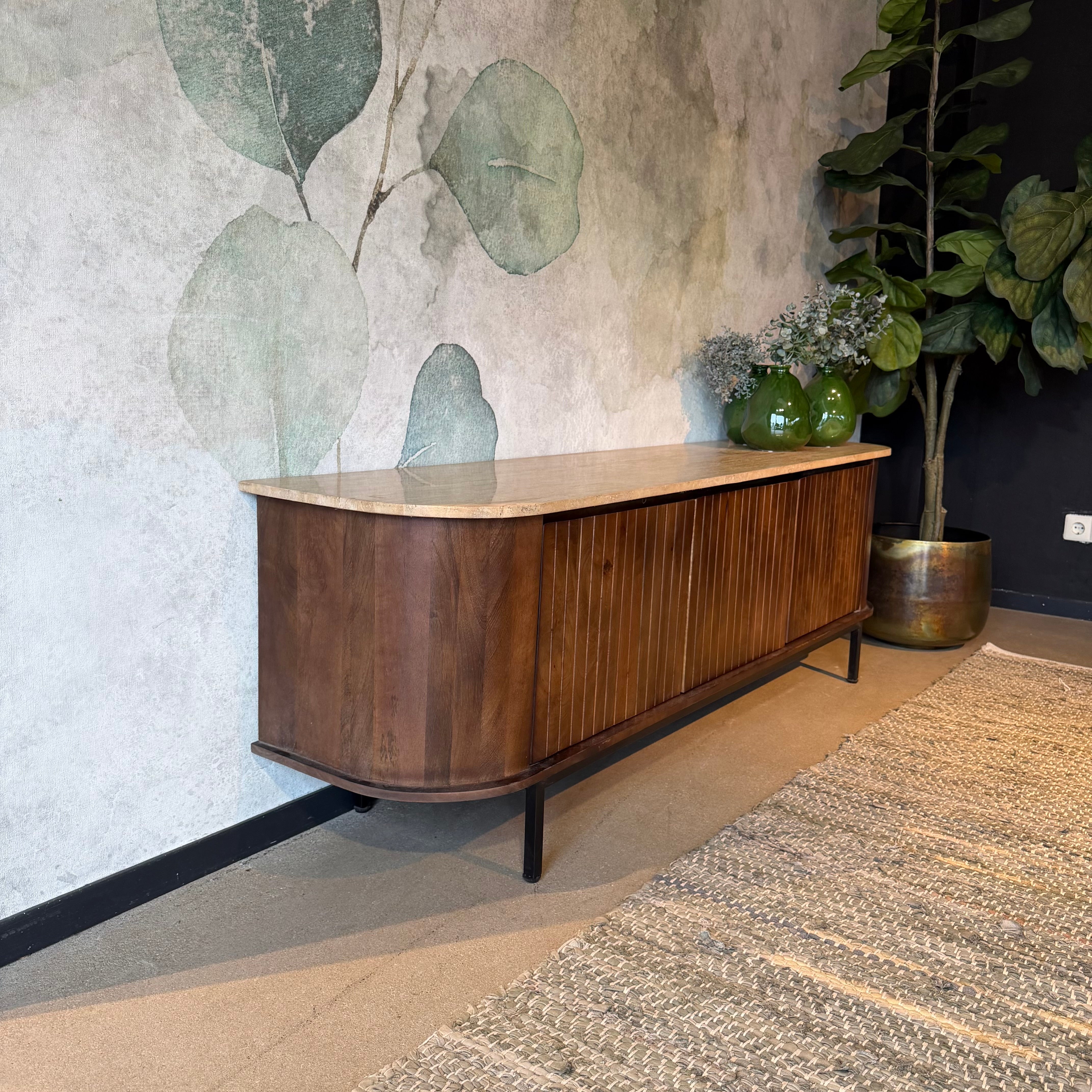 Tv meubel Tirlot 170cm travertin top