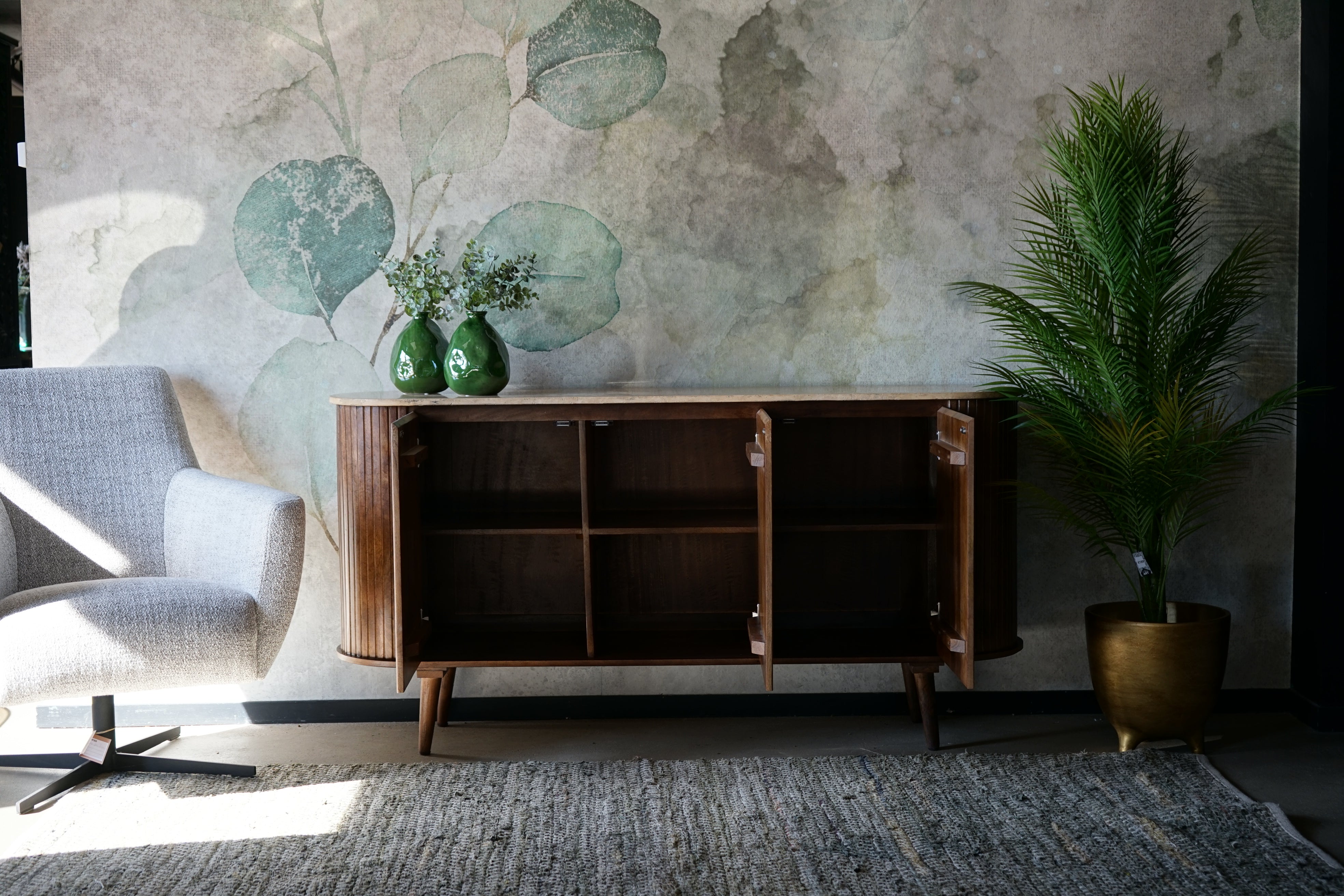 Dressoir Anjuna 160cm travertine top