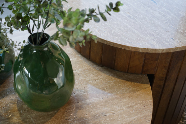 Salontafelset Tirlot travertine top